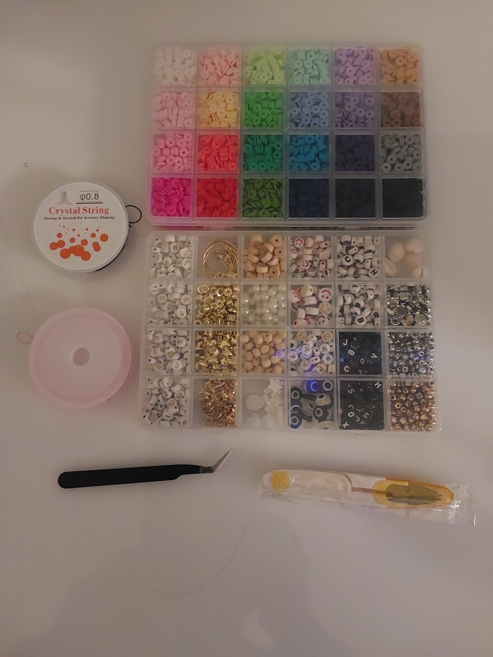 48 Colors Clay Beads Heishi Beads jewlry Making Kit (46)